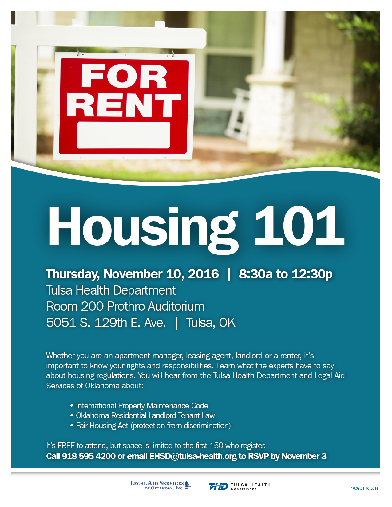 Housing 101 Presented by THD and Legal Aid Tulsa Health Department